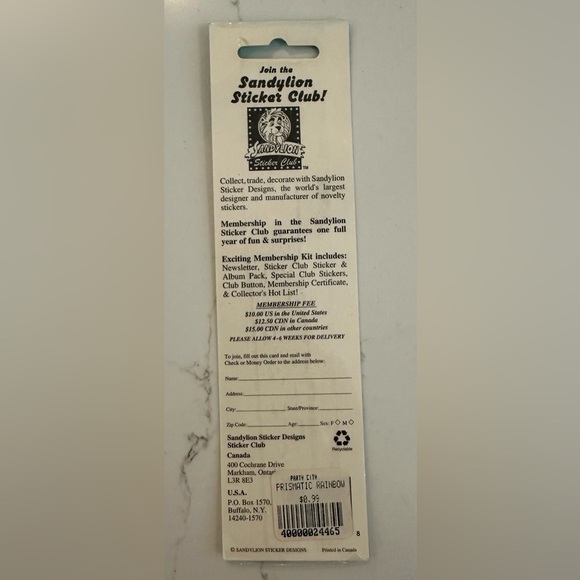 Sandy lion vintage sticker prismatic rainbow  cloud set - Picture 4 of 4